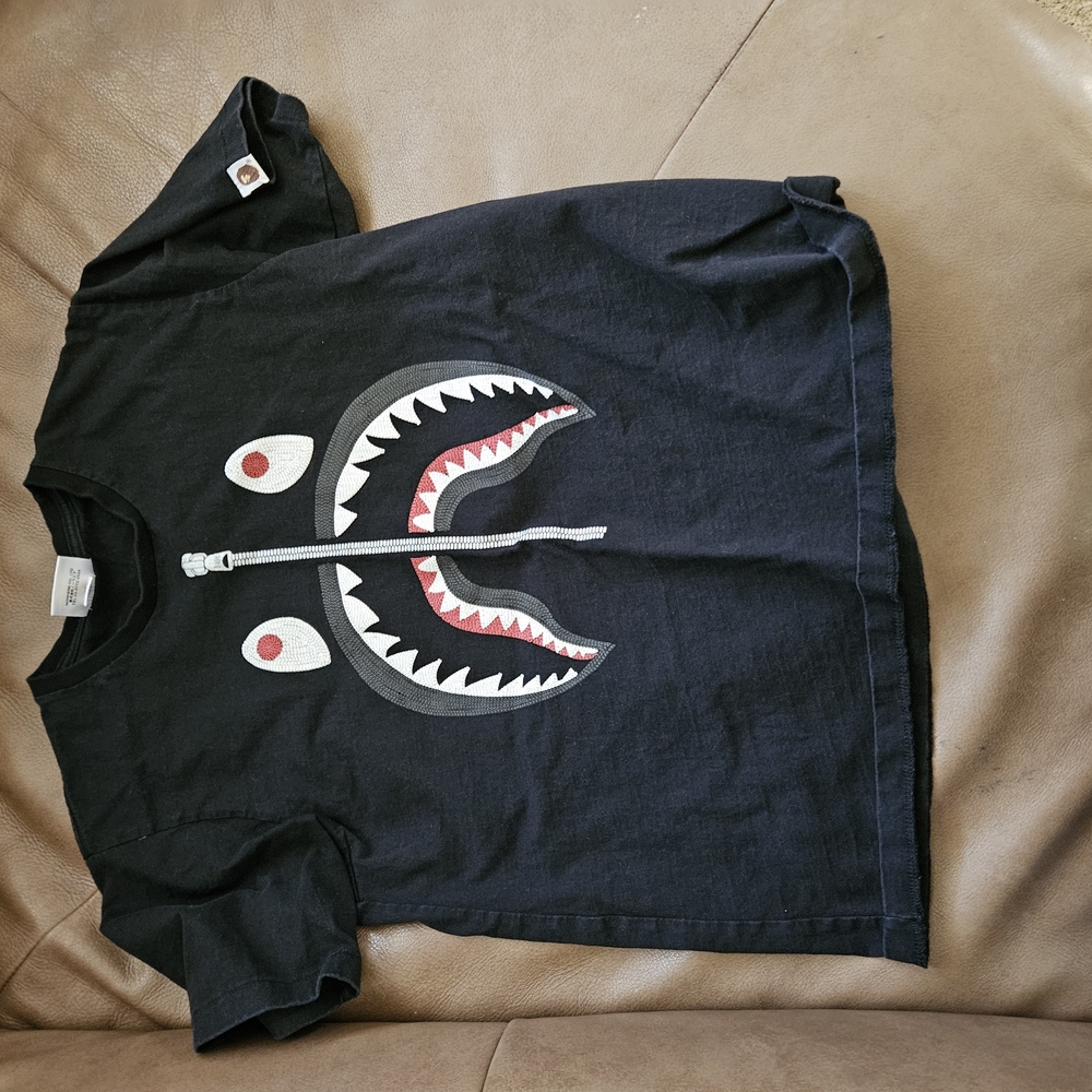 Bape Kids Black Graphic T-Shirt